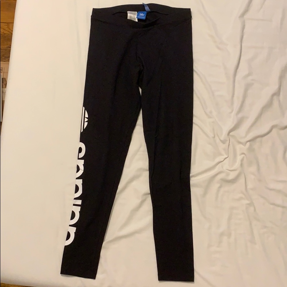 black adidas leggings